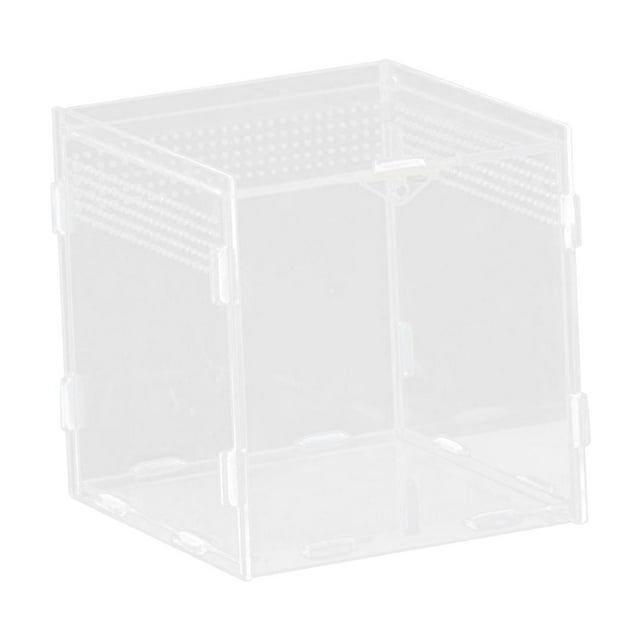 Jaula de cría de reptiles, hábitat para animales, espacio flexible para paisajismo, terrario transparente para reptiles, jaula para camaleones. 10x10x10cm