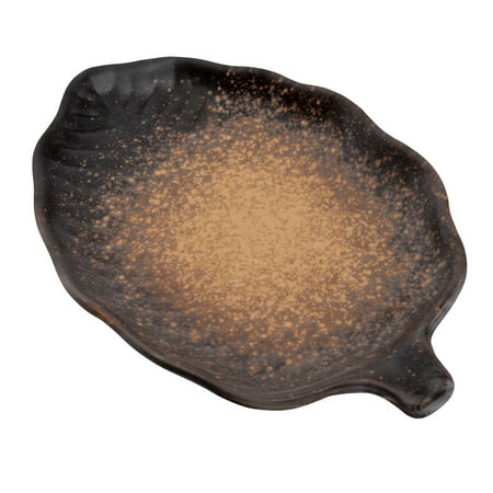 

1Pc Leaf Shaped Sushi Plate Exquisite Ceramic Dessert Tray Restaurant Tableware