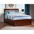 thumbnail image 3 of Leo & Lacey Urban Full Trundle Platform Bed in Walnut, 3 of 4
