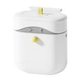 thumbnail image 2 of Cubo de basura de cocina de gran capacidad para el hogar con tapa, montado en la pared, para inodoro, baño, sala de estar, papeleras, contenedor de almacenamiento de residuos de cocina, plástico, cubo, 2 of 6