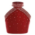 thumbnail image 1 of Yeahdor Kids Girls Halter Sleeveless Cross Back Jazz Vest Shirt Sparkly Rhinestones Modern Dance Performance Tank Tops Burgundy 8, 1 of 4
