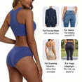 thumbnail image 3 of Women's Ice Silk Seamless No Show Briefs, Breathable Soft Workout Underwear, 3 of 5