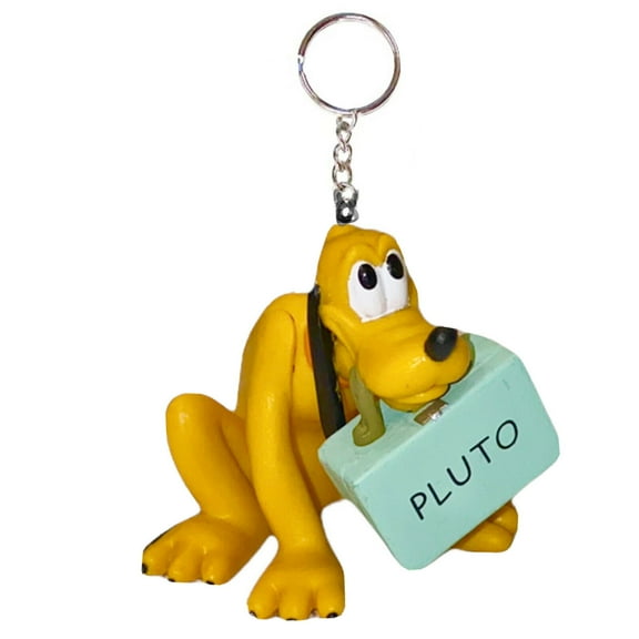 3" Traveler Railroad Pluto Dog PVC Key Ring Keychain Figure Mickey Charm