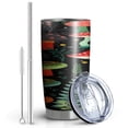 thumbnail image 2 of Travel Coffee Mugs with Lid and Straw, Mushroom Double Insulated 20 oz Coffee Tumbler for Hot Tea Beverage Water Bottle Gift for Women Men Friends Wife, 2 of 7