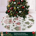 thumbnail image 3 of Yayeee Christmas Tree Skirt 47 inches for Xmas Tree Holiday Party Decoration, Green Nordic Christmas, 3 of 6