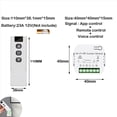 thumbnail image 2 of Tuya Smart Life WiFi 433Mhz Interruptor de Cortina Ciega con Mando A Distancia para Control de Persiana Enrollable Eléctrica, 4RC 2RE, 2 of 5