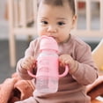 thumbnail image 3 of Botella con pajita para sorber Dr. Brown's Milestones, 270 ml, rosa, 6 m o más, 3 of 7
