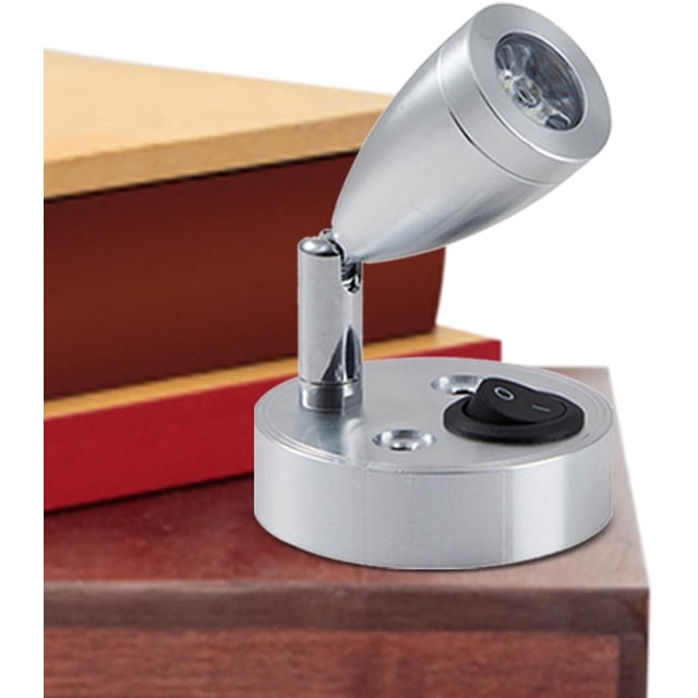 Jinsinto RV Reading Lights,Small Bedside Reading Lamp - Rotating Reading Lights with Frosted Glass Shade for RV