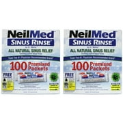Neilmed Sinus Rinse Premixed Packets, 100 Count (2 Pack)