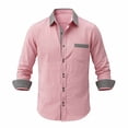 thumbnail image 3 of Guluxicc Golf Shirts for Men Button Down Long Sleeve Shirts with Pocket Classic Fit Summer Vacation Casual Outfit, 3 of 5