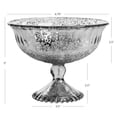 thumbnail image 4 of Koyal Wholesale 7-Inch Rose Gold Glass Compote Bowl Pedestal Flower Bowl Centerpiece, 4 of 4