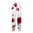 thumbnail image 4 of WXLWZYWL Halloween Sweatpants for Women Scary Bloody Splash Print Fleece Lined Bottoms Gym Workout Pants Halloween 2024 Fall Jogger Pants, 4 of 5