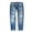 Light Blue, variant on Women's Ripped Skinny Jeans, Patchwork Distressed Denim Pants, Slim Fit Patch Jeans for Casual Wear, Street Style, and Daily Outfits-Sky Blue