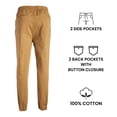 thumbnail image 4 of Men’s Slim-Fit Twill Jogger Pants, 4 of 6