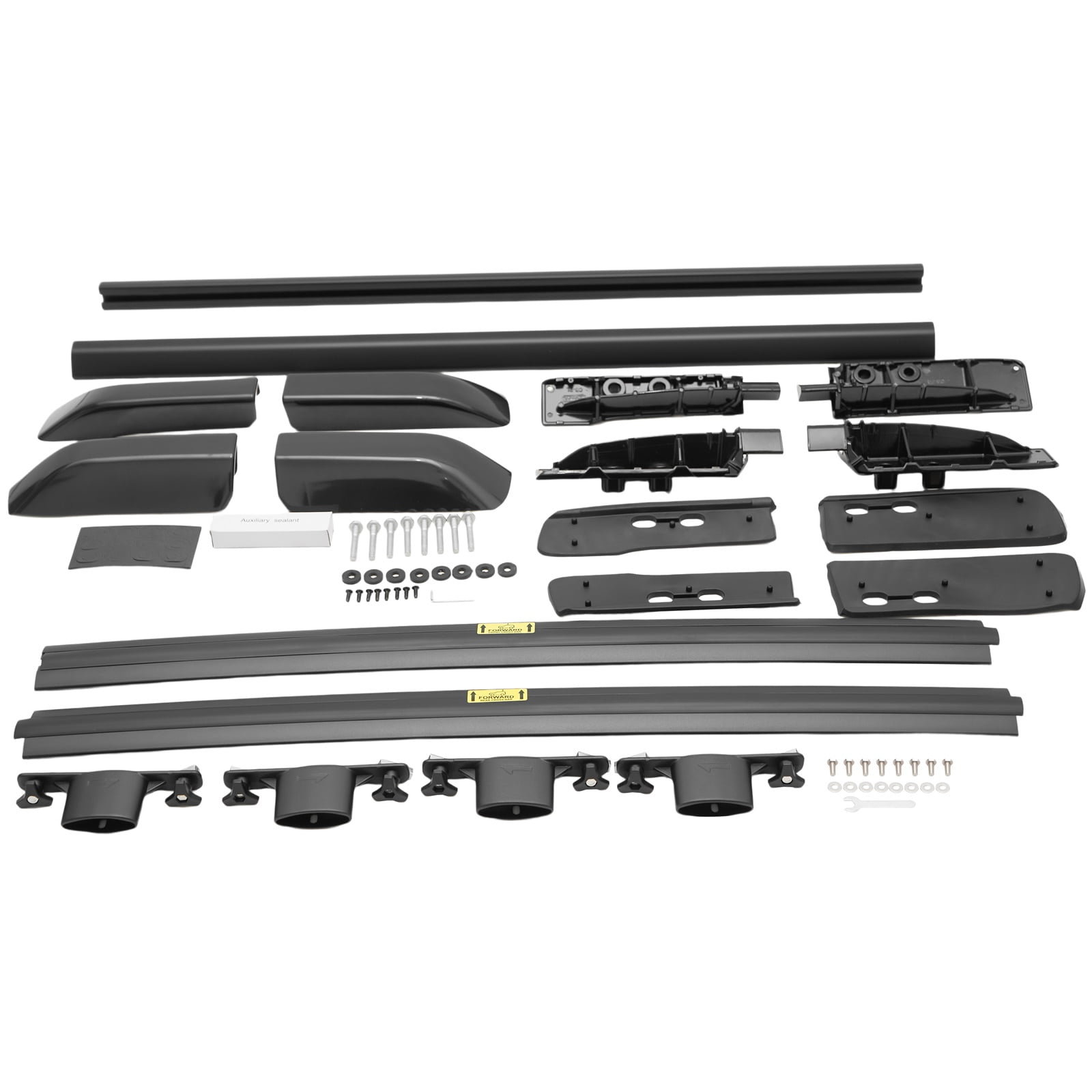 SCITOO Roof Side Rails & Crossbars Fit For Toyota 4Runner 2010-2024 220LBS,Heavy Duty Aluminum Roof Crossbars Rooftop Luggage Kayak Racks Carrier Black