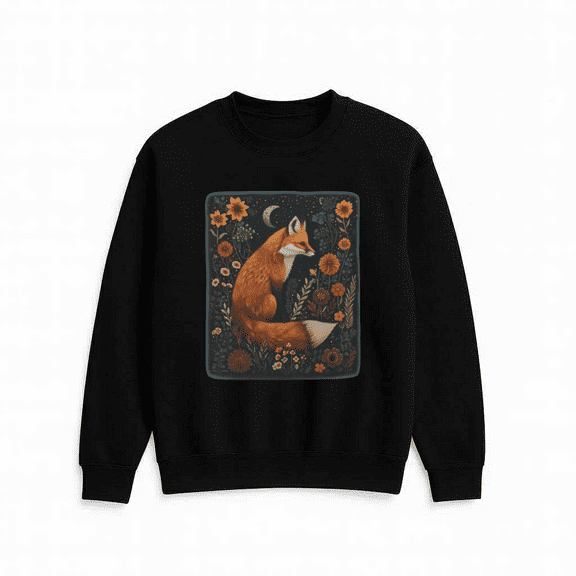 Celestial Cottagecore Style Moon Star Inspired Cozy Casual Graphic Sweatshirt, for men & women, up to size 5XL