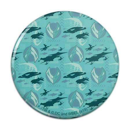 

Aquaman Movie Fish and Ships Pattern Kitchen Refrigerator Locker Button Magnet