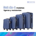 thumbnail image 3 of Set de 4 Maletas Check In ABS Amplias y Ligeras Azul Unitalla, 3 of 12