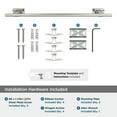 thumbnail image 3 of Amerock Bronx Polished Nickel 18 inch (457mm) Towel Bar, 3 of 6