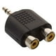 thumbnail image 1 of Adaptador 2 Jacks Hembra RCA A Plug 3.5mm Estéreo Steren 251-038, 1 of 2