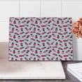 thumbnail image 2 of Pineapple Cutting Board, Doodled Style Exotic Pineapple Scattered Spotted Zigzag Pattern, Decorative Tempered Glass Cutting and Serving Board, Small Size, Pink Black Magenta, by Ambesonne, 2 of 5