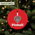 thumbnail image 1 of Pinball Ornament, Gamer Décor, Retro Arcade Gift, Ceramic Tree Ornament, Gamer Gift, Doubl - As Picture - 5-Pack, 1 of 1