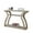 Dark Taupe, variant on Pemberly Row 47" Three Tier Hall Console Accent Table in Cappuccino