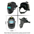 thumbnail image 2 of Careta de Soldadura con Lente Automático, Alimentación Solar, Protección de 9-13, Incluye Linterna y 20 Láminas de Seguridad, Ideal para Soldadura de Arco y MIG, 2 of 7