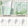 thumbnail image 5 of Green Bow Swag Valances for Windows, Kitchen Window Curtains Over Sink, Cute Bowknot Minimalist Solid Color Window Treatment Curtains for Living Room/Bedroom Curtains 2 Panel Sets 36"x45", 5 of 8