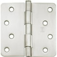 thumbnail image 2 of Stone Harbor Hardware 4" Door Hinges, 1/4" Radius Corner, Satin Nickel, 2-Pack, 2 of 4