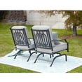 thumbnail image 3 of Every Season 2-Piece Outdoor Rocking Motion Chair Set, Gray, 3 of 5