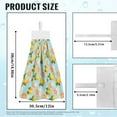 thumbnail image 7 of ZIATUBLE Lemon Floral Hanging Hand Towels Reusable Towels for Kitchen Cleaning Bathroom Hand Towels Washable Hanging Dish Towels with Snap Button Kitchen Hand Towels and Washcloths, 7 of 7