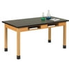 Diversified Woodcrafts Plain Apron Science Table With 2 Book Compartments