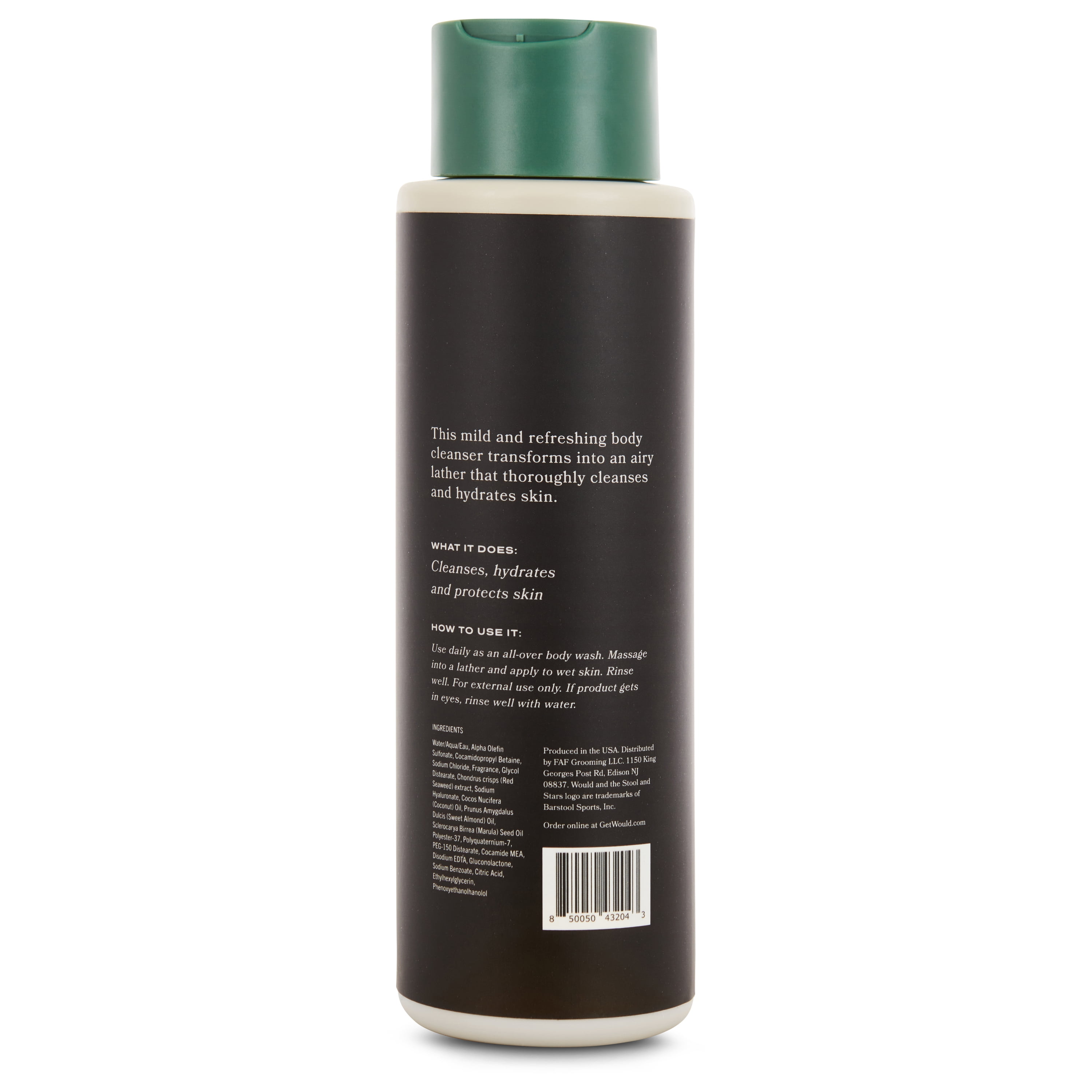 Would by Barstool Sports, Adult Body Wash, Fresh Tracks, 16 oz, All Skin Types