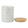 thumbnail image 2 of DII Kitchen Ceramics Collection, Canister Set, Mixed Print, White/Black, 3 Piece, 2 of 3