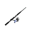 thumbnail image 2 of Zebco Salt Fisher Bite Alert Spinning Reel and Fishing Rod Combo, 7-Foot 2-Piece Rod, Size 60 Reel, Blue/White/Black, 2 of 6