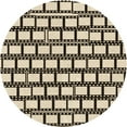 thumbnail image 1 of Ahgly Company Indoor Round Patterned Milk Chocolate Brown Area Rugs, 6' Round, 1 of 6