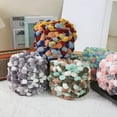 thumbnail image 5 of HUONA 2 Rolls Yarn Pom Pom Crochet Yarns Polyester Soft Ball Knitting Yarn 100g/Roll Snowball Bean Yarn Cute Yarn Thread for Weave Blanket Hats Mat Handcraft Yarn Grass Green, 5 of 10