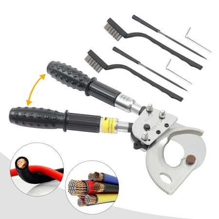 

High Hardness Gear Cable Cutter Ratcheting Wire Cutting Tool Retractable Handle J40a Ratchet Cable Cutting Hand Tool 1 Gear Ratcheting Wire Cutter Up To 300mm²
