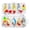 B, variant on 10Pcs Rotating Metal Bright Fishing Hooks, Spinner Iron Sheet Baits, Tackle Equipment for Angling, Ideal for Outdoor Fishing, B
