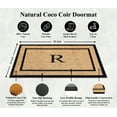 thumbnail image 4 of A1HC Natural Coir and Rubber Monogrammed Door Mat, 24x48 in, Thick Durable Thin Profile Welcome Mat for Front Porch & Entryway, 4 of 7