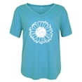 thumbnail image 4 of Women Fashion Printing Shirts Short Sleeve Loose Tee Tops, 4 of 9