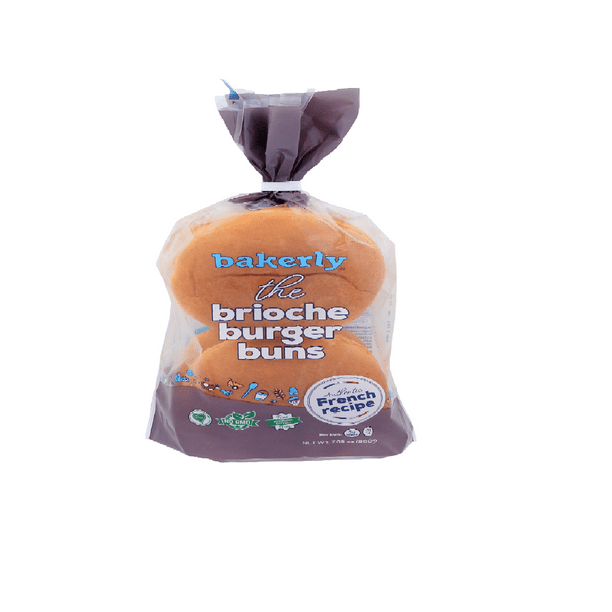 Bakerly Brioche Burger Buns, 7.05oz, (pack of 10)