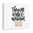 thumbnail image 4 of Scripture Walls Isaiah 40:31 They Will Walk Bible Verse Canvas Christian Wall Art Ready to Hang Unframed, 4 of 12