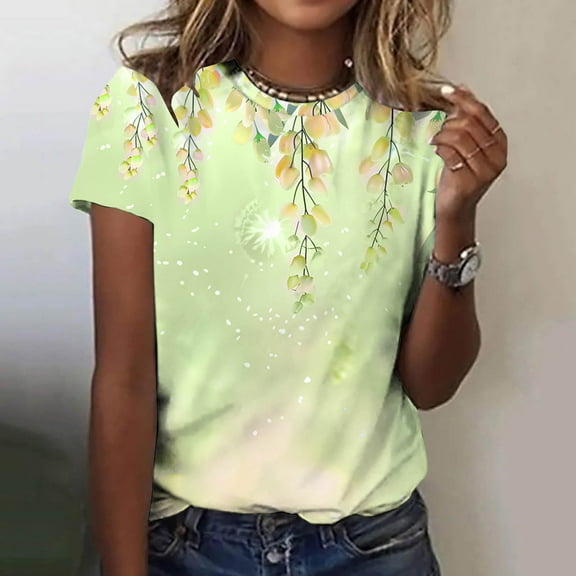 LiMoi Short Sleeve Shirts Women Plus Size Womens T Shirts Cotton Tshirts Shirts Graphic Oversized Tshirts New & Trending