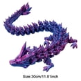 thumbnail image 4 of Juguete dragón Articulado FLhrweasw para aliviar la Ansiedad 30 Cm púrpura, 4 of 9