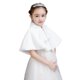 thumbnail image 5 of Vestido infantil chal mujer capa flor niña otoño e invierno niña pequeña capa princesa falda abrigo cálido, 5 of 5