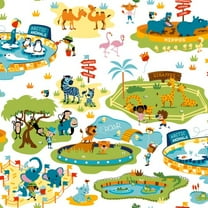 Zooville Cotton Fabric