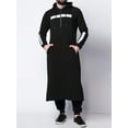 thumbnail image 2 of xiaxaixu Men Hooded Robe, Long Sleeve Zipper Closure Contrast Color Long Hoodie Fall Clothes, 2 of 6