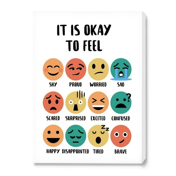 It Is Okay To Feel Canvas poster Inspirational Quote Canvas poster
